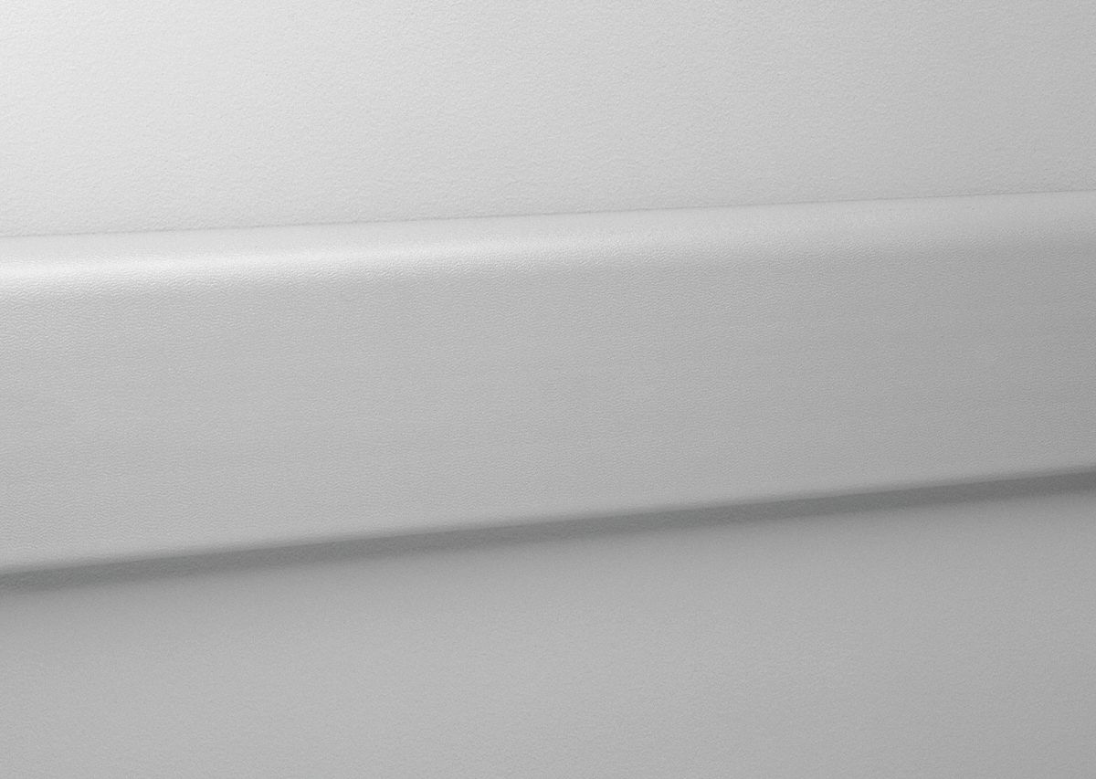 Wall Guard: WG-4, PVC, Silver Gray, 4 in Overall Ht, 12 ft Overall Lg