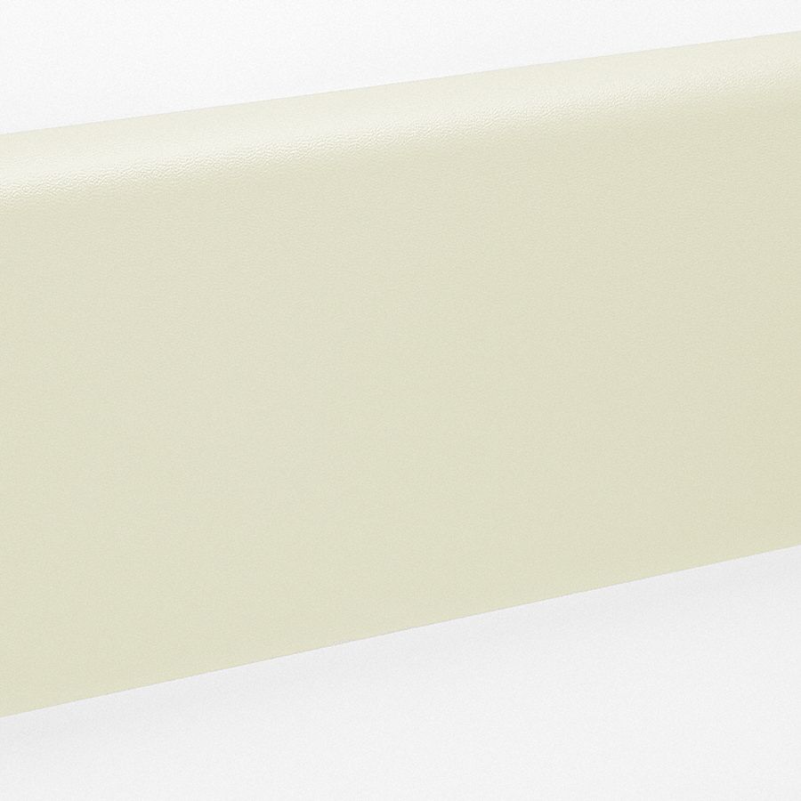 Wall Guard: WG-8, PVC, Eggshell, 7 3/4 in Overall Ht, 12 ft Overall Lg