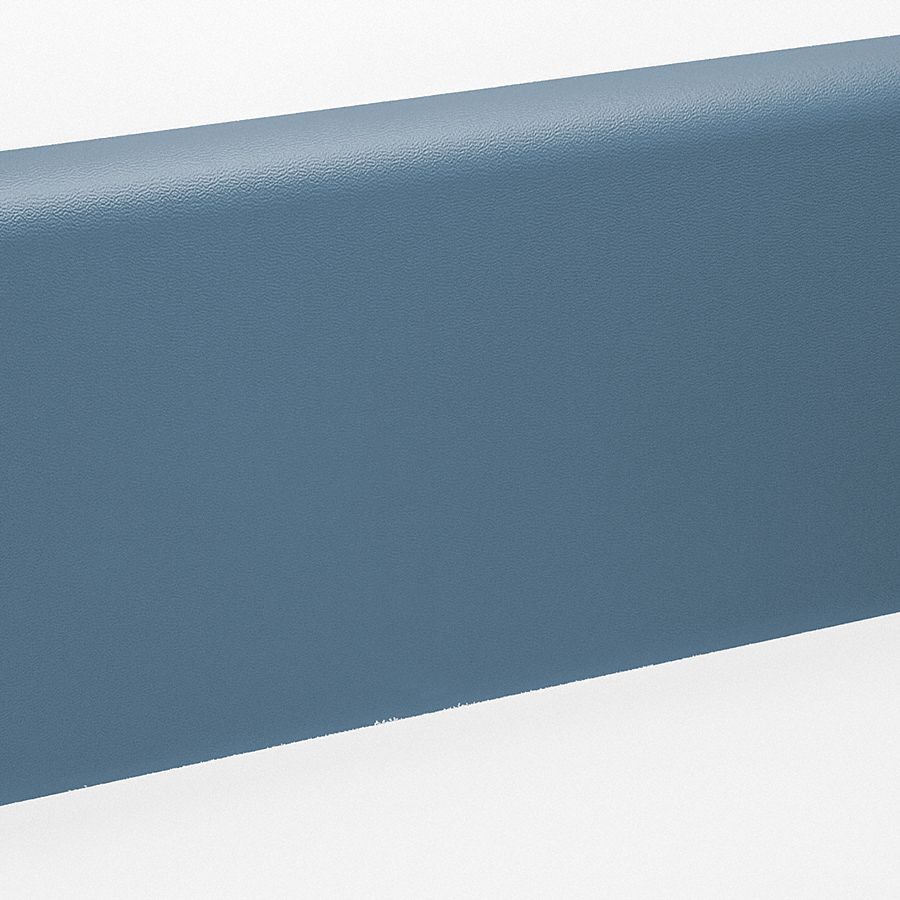 Wall Guard: WG-8, PVC, Windsor Blue, 7 3/4 in Overall Ht, 12 ft Overall Lg