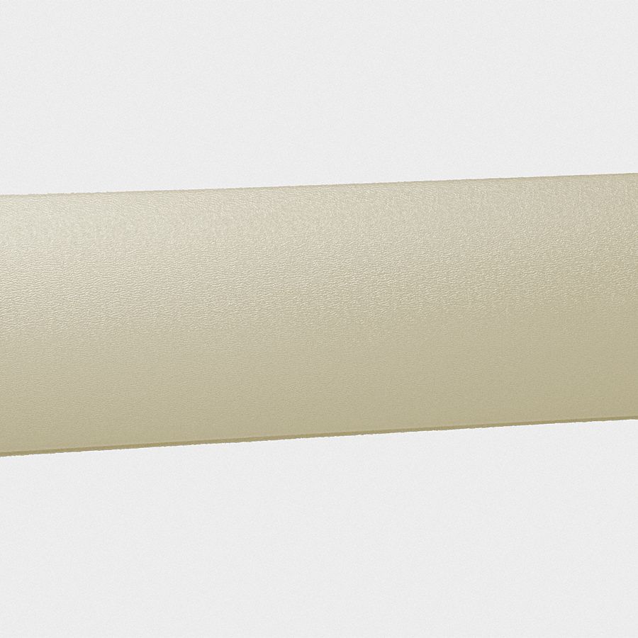 Wall Guard: WG-7, PVC, Ivory, 8 in Overall Ht, 12 ft Overall Lg