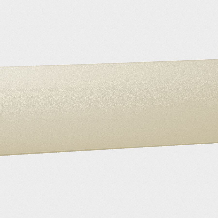 Wall Guard: WG-7, PVC, Eggshell, 8 in Overall Ht, 12 ft Overall Lg