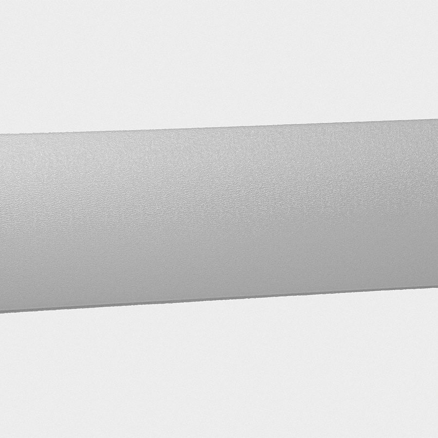 Wall Guard: WG-7, PVC, Silver Gray, 8 in Overall Ht, 12 ft Overall Lg