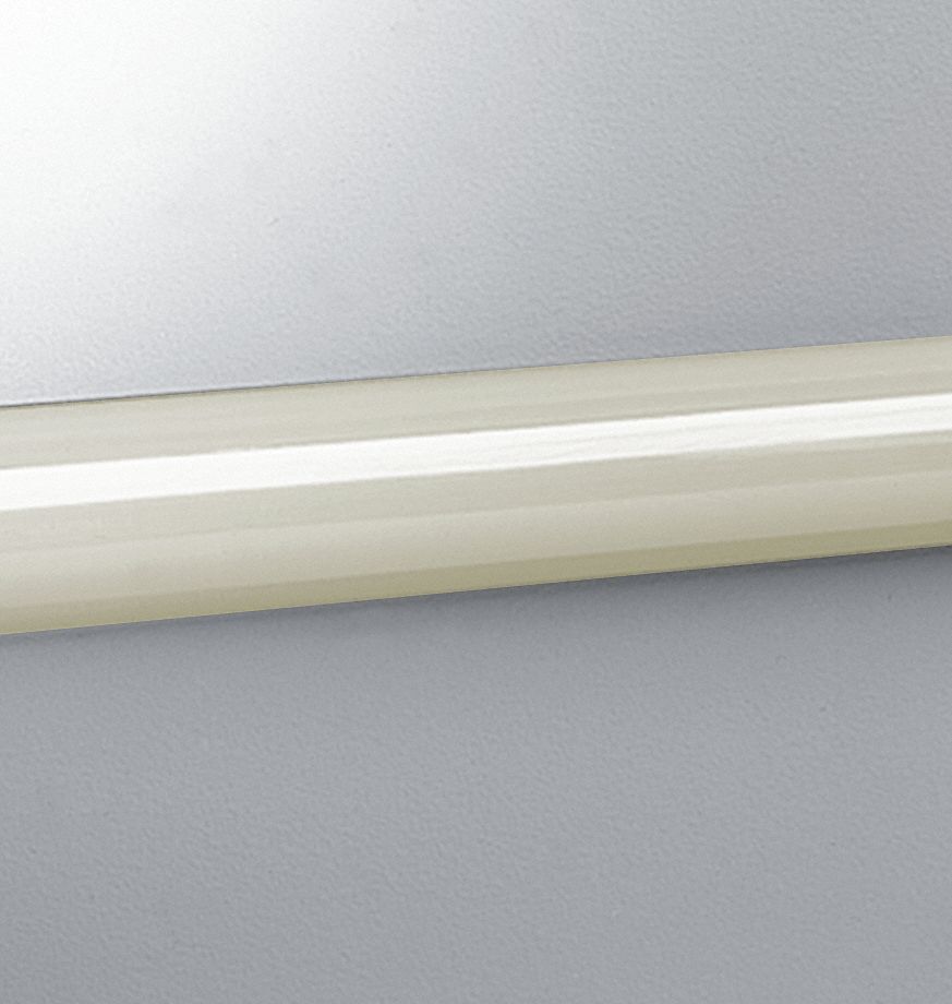 Accent Rail: EBR-30, PVC, Ivory, 2 in Overall Ht, 12 ft Overall Lg
