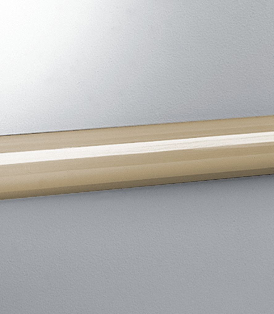 Accent Rail: EBR-30, PVC, Tan, 2 in Overall Ht, 12 ft Overall Lg