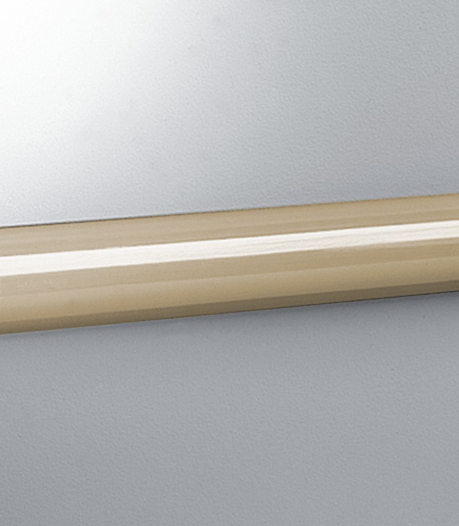 Accent Rail: EBT-30, PVC, Tan, 2 in Overall Ht, 12 ft Overall Lg