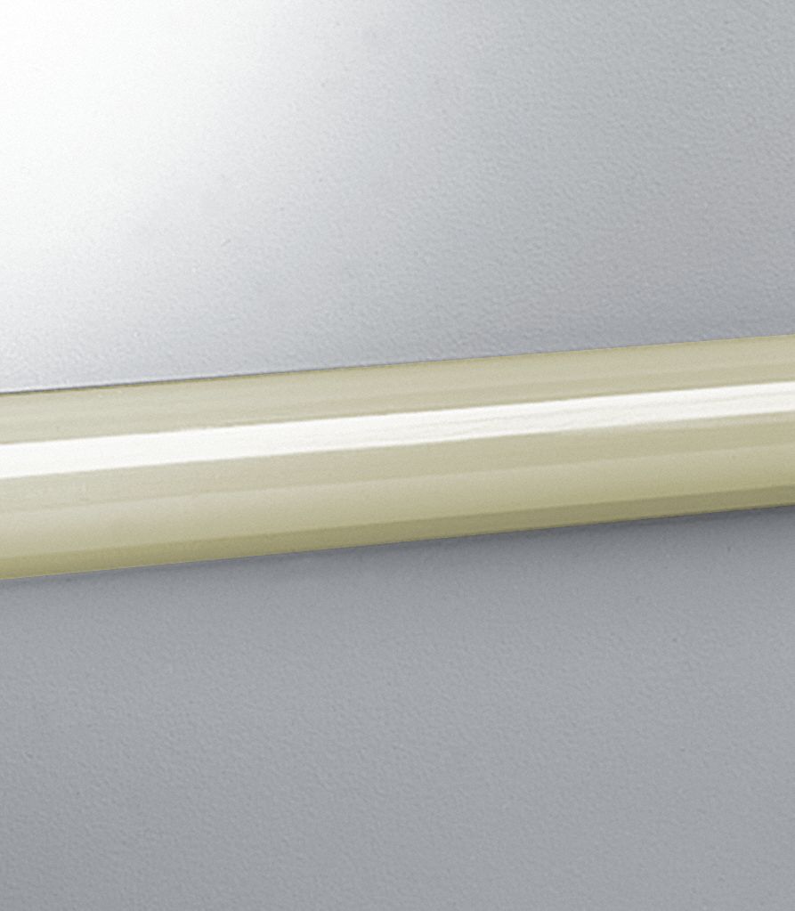 Accent Rail: EBT-30, PVC, Eggshell, 2 in Overall Ht, 12 ft Overall Lg