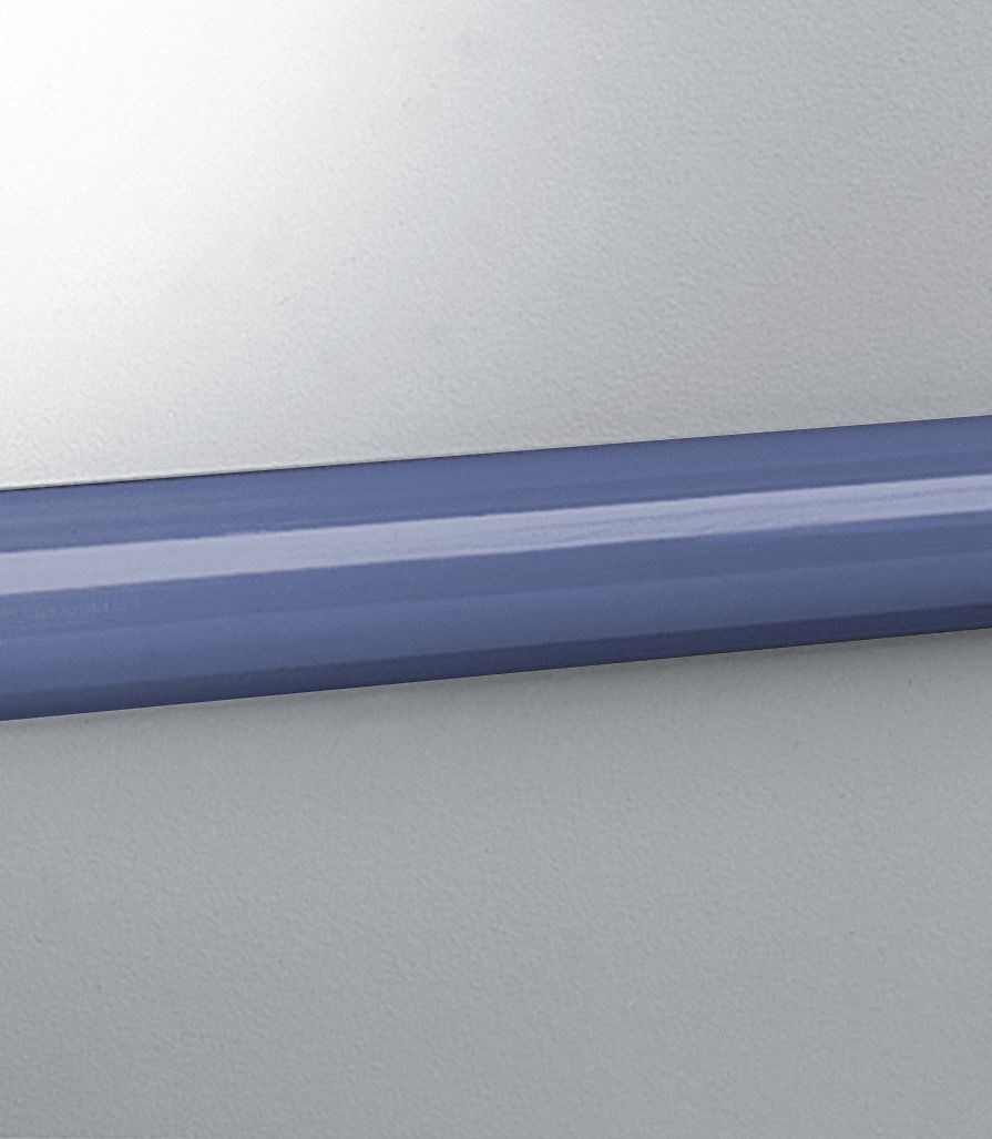 Accent Rail: EBT-30, PVC, Windsor Blue, 2 in Overall Ht, 12 ft Overall Lg