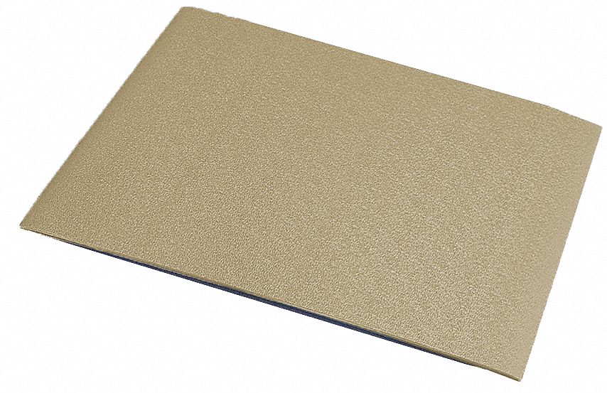 Wall Covering: PVC, 8 ft x 4 ft Panel Size, Tan, 0.03 in Thick, Pack, 8 ft Overall Lg