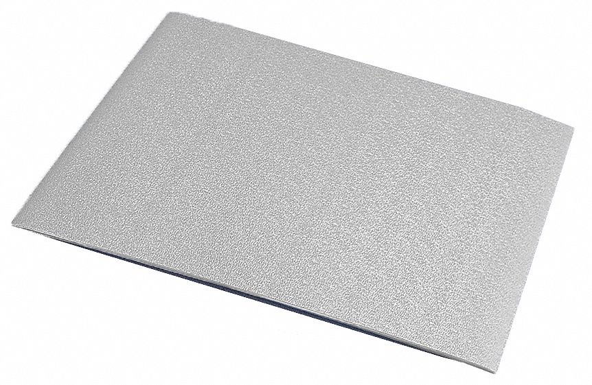 Wall Covering: PVC, 8 ft x 4 ft Panel Size, Silver Gray, 0.03 in Thick, Pack, WC-30