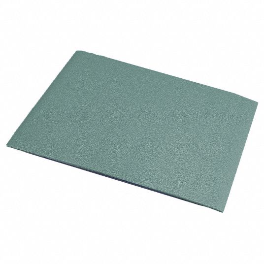 PAWLING CORP Wall Covering: 48 in Ht, 96 in Lg, 1/32 in Thick, Teal ...