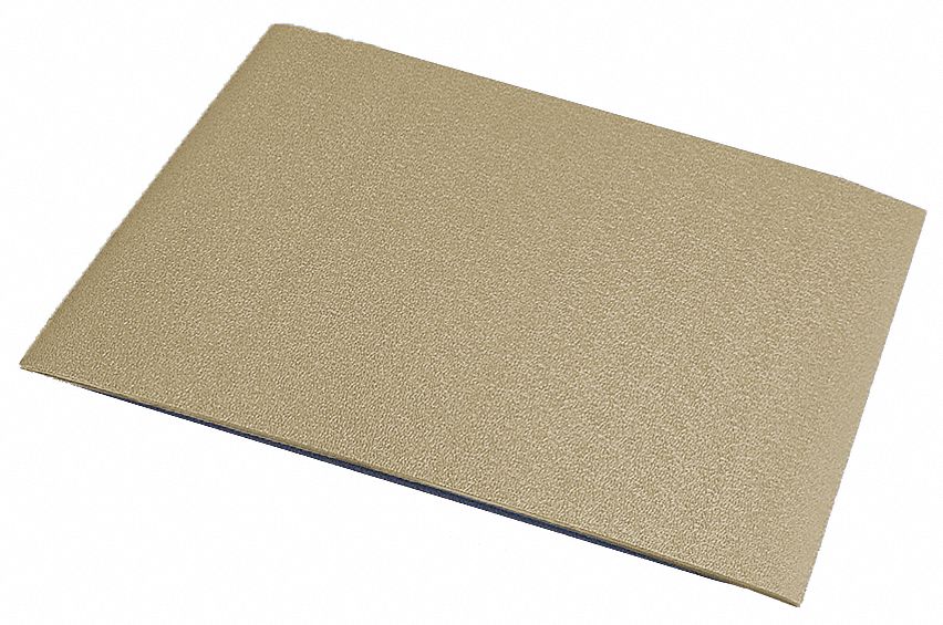 Wall Covering: PVC, 8 ft x 4 ft Panel Size, Tan, 0.06 in Thick, Pack, 8 ft Overall Lg