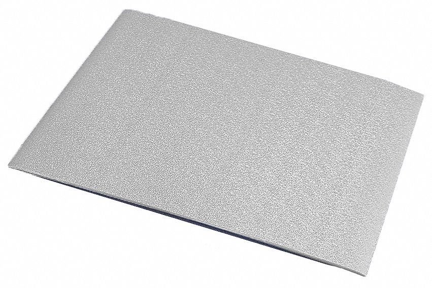 Wall Covering: PVC, 8 ft x 4 ft Panel Size, Silver Gray, 0.06 in Thick, Pack, WC-60