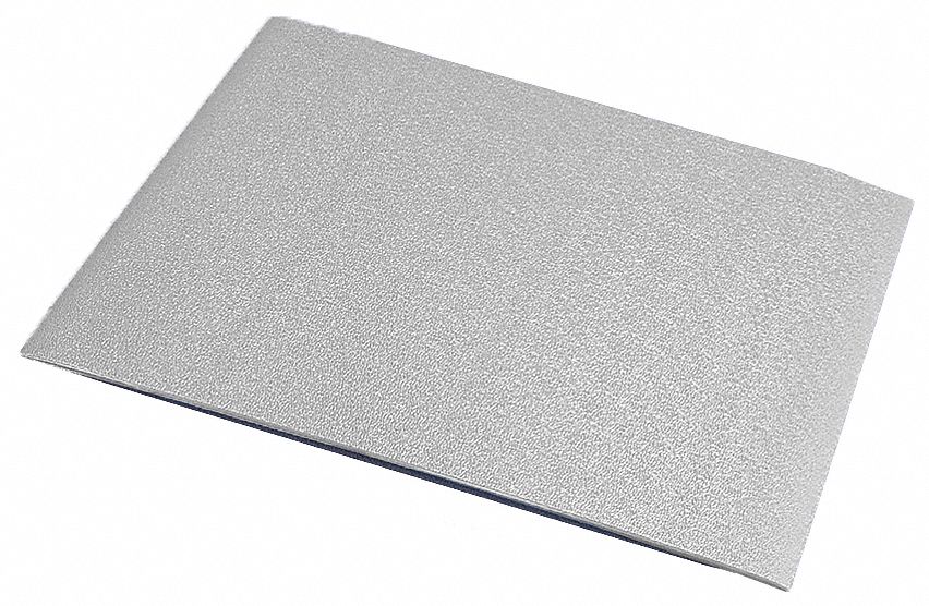 Wall Covering: PVC, 8 ft x 4 ft Panel Size, Silver Gray, 0.06 in Thick, Each, WC-60