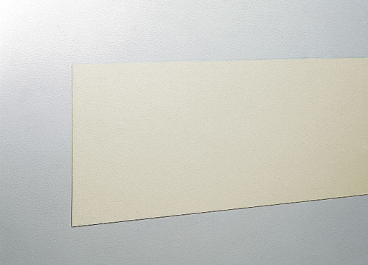 Rubstrip: PVC, 6 in x 8 ft Rail Size, Champagne, 0.04 in Thick, Textured