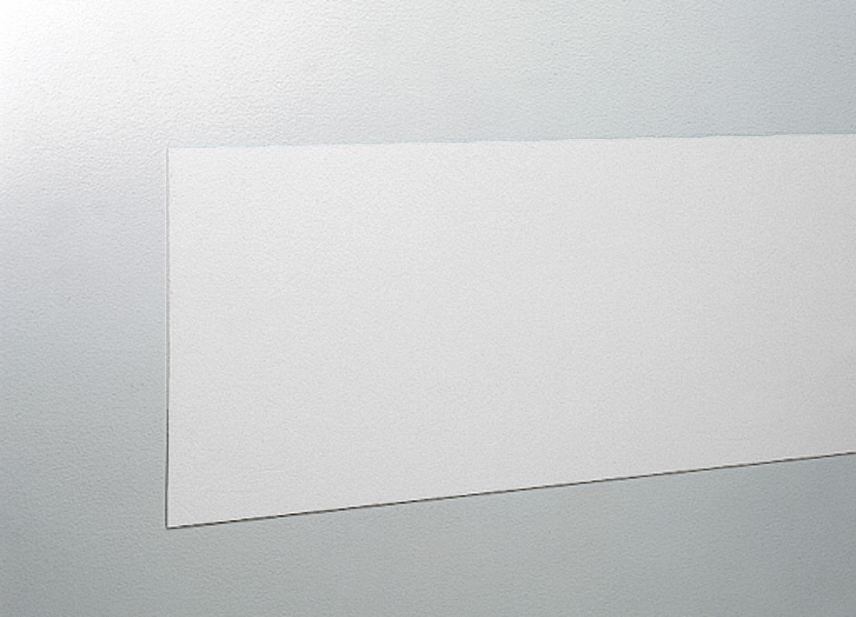 Rubstrip: PVC, 6 in x 8 ft Rail Size, Linen White, 0.04 in Thick, Textured