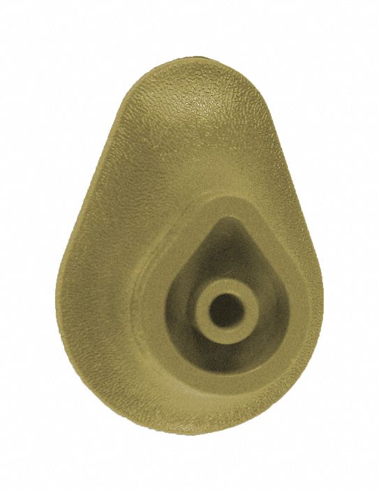 Bracket: PVC, Tan, Not Ligature Resistant, BR-400/BR-600, 1 7/16 in Overall Lg