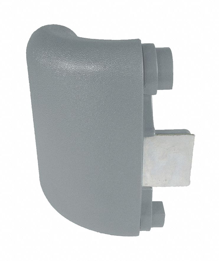 Handrail Corner: PVC, Silver Gray, Not Ligature Resistant, Inside, BR-530