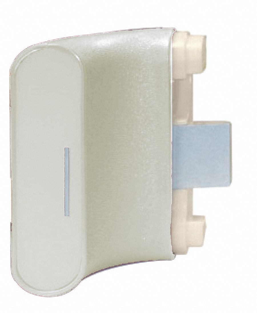 Handrail Return: PVC, Linen White, Ligature Resistant, BR-530, 3 1/8 in Overall Lg