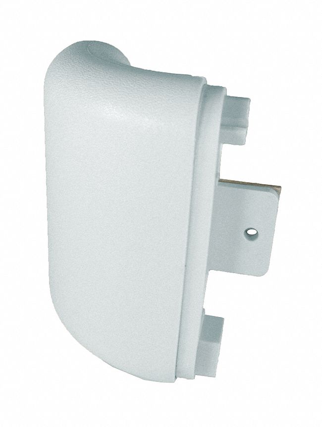 Handrail Corner: PVC, Silver Gray, Ligature Resistant, Outside, BR-530