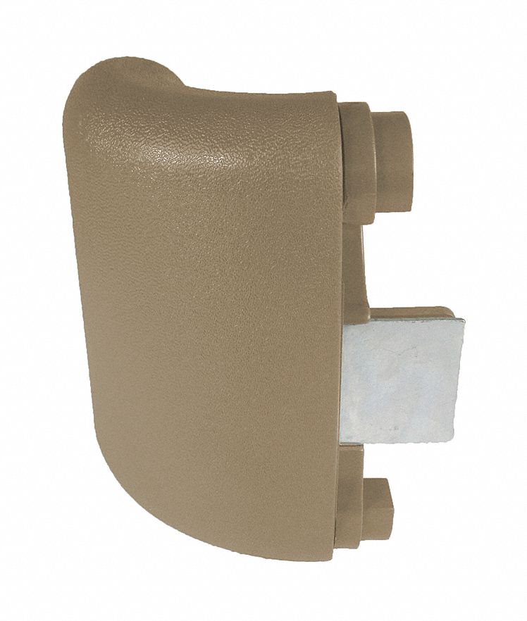Handrail Corner: PVC, Tan, Ligature Resistant, Inside, BR-530, 3 1/8 in Overall Lg