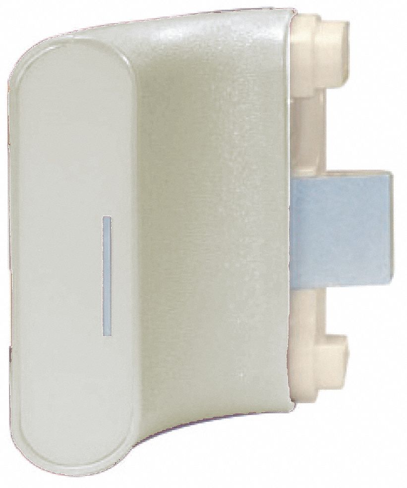 Handrail Return: PVC, Linen White, Ligature Resistant, BR-500, 2 15/16 in Overall Lg