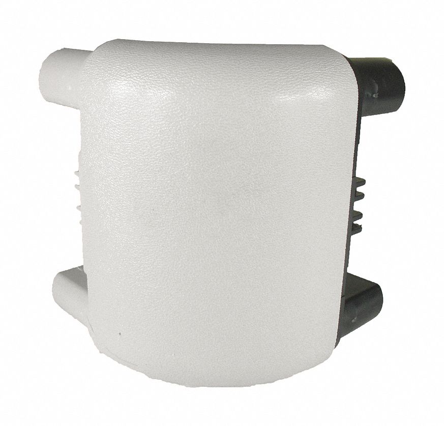 Handrail Corner: PVC, Silver Gray, Not Ligature Resistant, Inside, BR-500