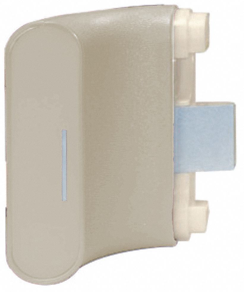 Handrail Return: PVC, Champagne, Ligature Resistant, BR-500, 2 15/16 in Overall Lg