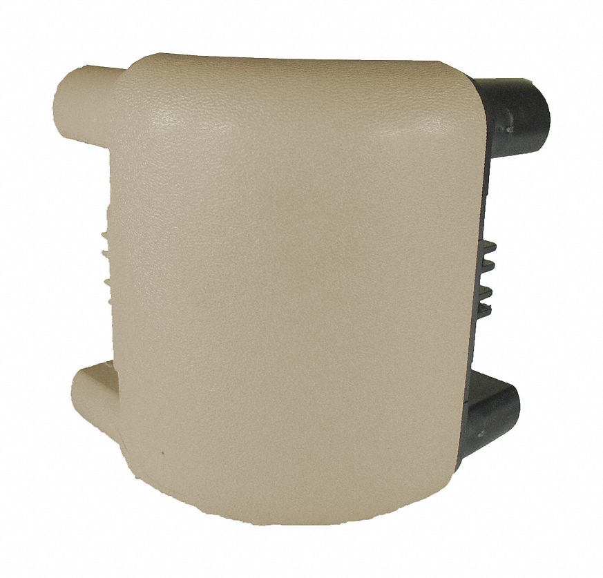 Handrail Corner: PVC, Tan, Ligature Resistant, Outside, BR-500, 2 15/16 in Overall Lg