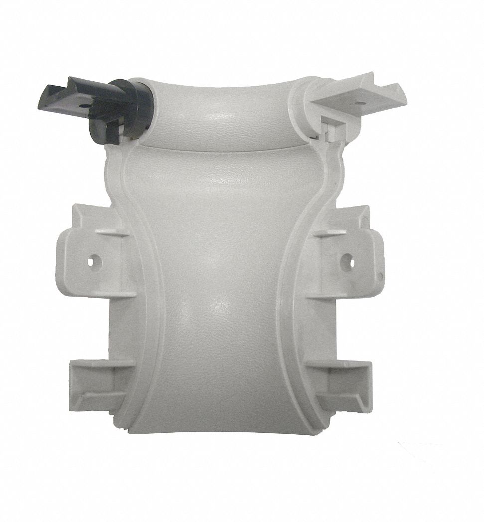 Handrail Corner: PVC, Silver Gray, Not Ligature Resistant, Inside, BR-600