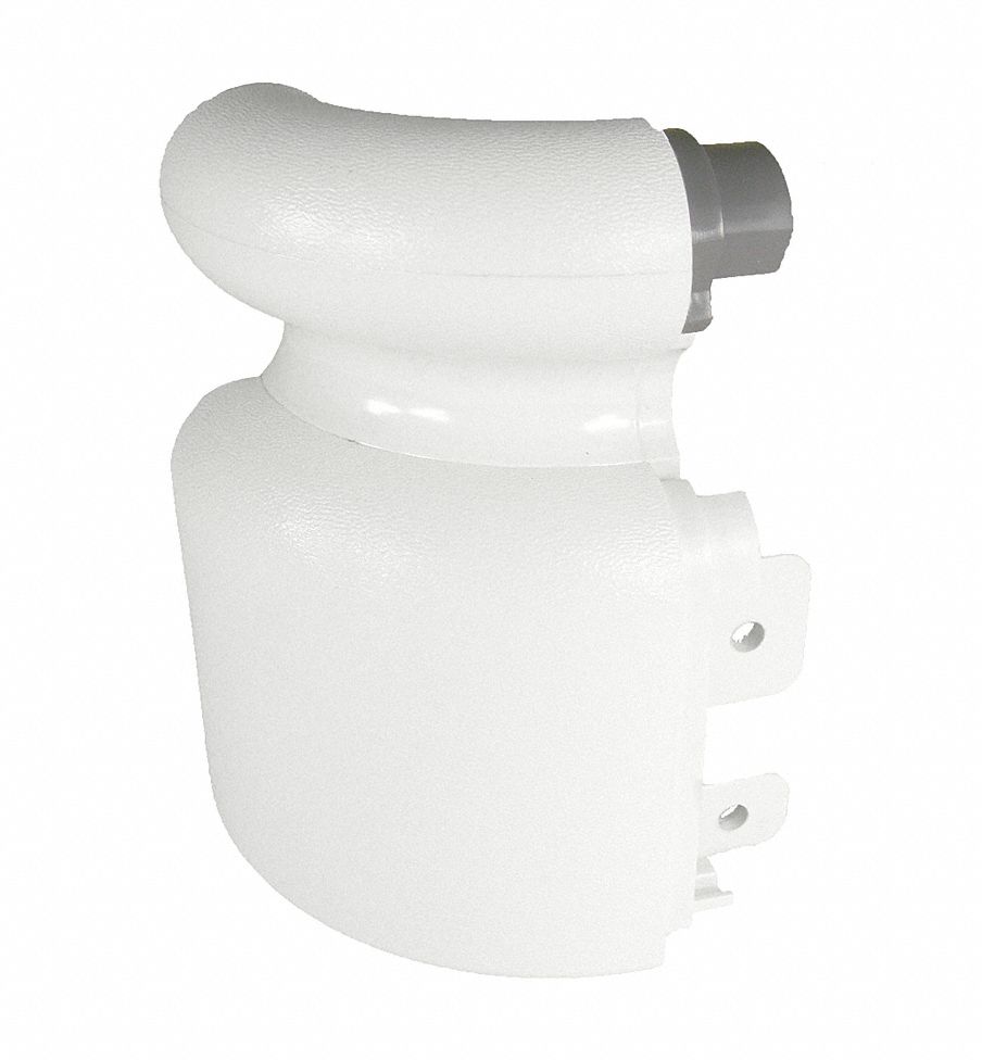 Handrail Return, Right, Silver Gray, Vinyl