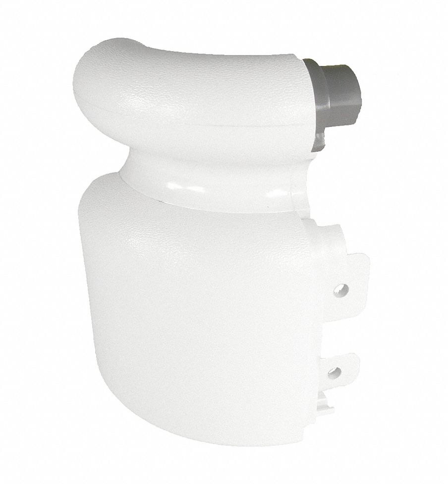 Handrail Return, Right, Linen White, Vinyl