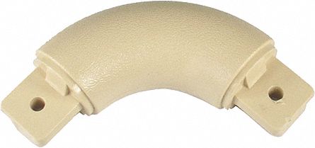 Handrail Corner: Inside Corner/Outside Corner, PVC, Ivory, Round, 1 1/2 Inch