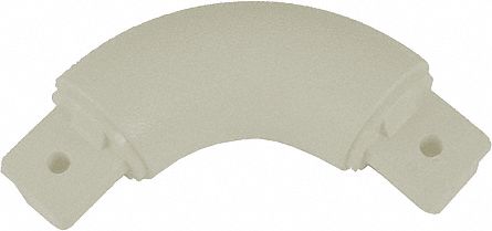 Handrail Corner: Inside Corner/Outside Corner, PVC, Eggshell, Round, 1 1/2 Inch