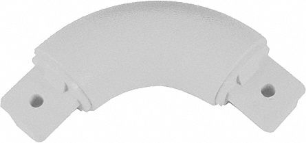 Handrail Corner: Inside Corner/Outside Corner, PVC, Linen White, Round, 1 1/2 Inch