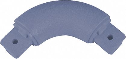 Handrail Corner: Inside Corner/Outside Corner, PVC, Windsor Blue, Round, 1 1/2 Inch