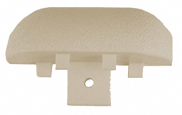 End Cap: WG-3, PVC, Tan, 2 15/16 in Overall Ht, 1 in Overall Lg