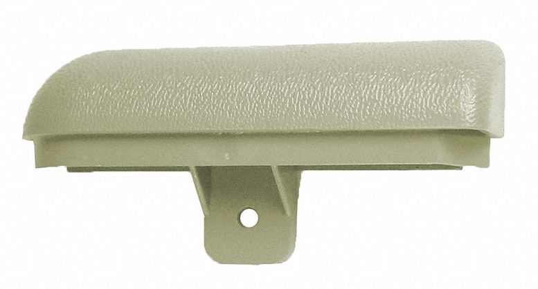 End Cap: WG-4, PVC, Ivory, 4 in Overall Ht, 3/4 in Overall Lg