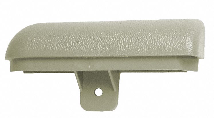 End Cap: WG-4, PVC, Eggshell, 4 in Overall Ht, 3/4 in Overall Lg