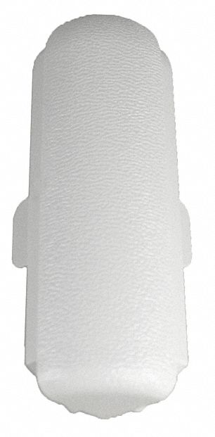 Corner: WG-4, PVC, Linen White, 4 in Overall Ht, 3/4 in Overall Lg