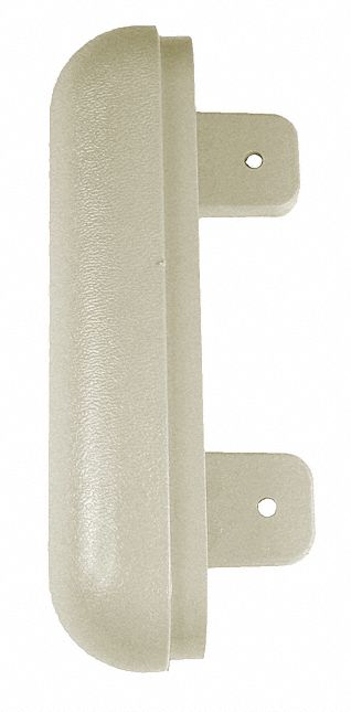 End Cap: WG-6C, PVC, Ivory, 6 in Overall Ht, 1 in Overall Lg