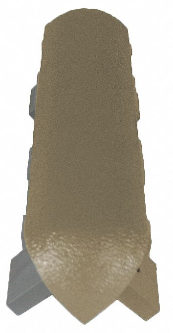 Corner: WG-8, PVC, Tan, 8 in Overall Ht, 1 in Overall Lg