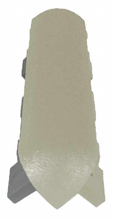 Corner: WG-8, PVC, Eggshell, 8 in Overall Ht, 1 in Overall Lg