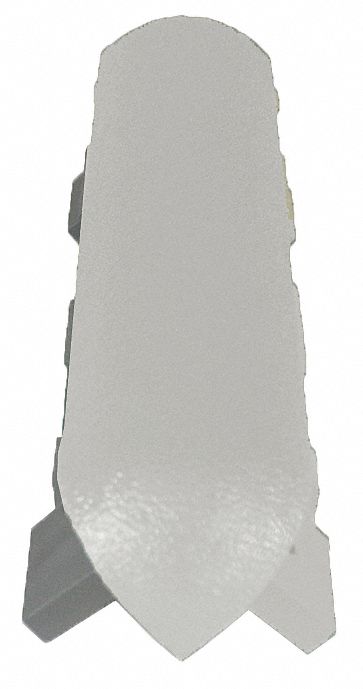 Corner: WG-8, PVC, Linen White, 8 in Overall Ht, 1 in Overall Lg