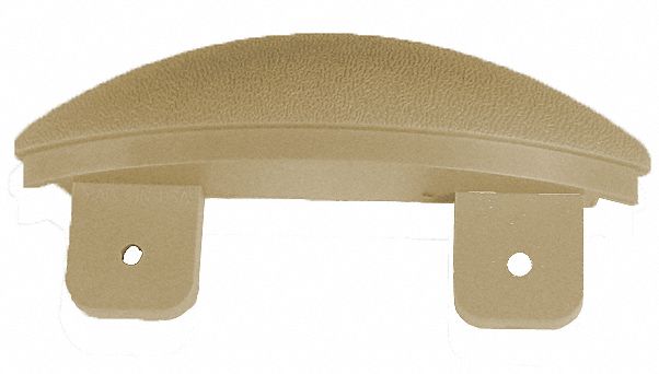 End Cap: WG-5, PVC, Tan, 5 in Overall Ht, 1 1/16 in Overall Lg