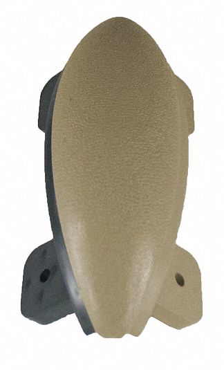 Corner: WG-5, PVC, Tan, 5 in Overall Ht, 1 1/16 in Overall Lg