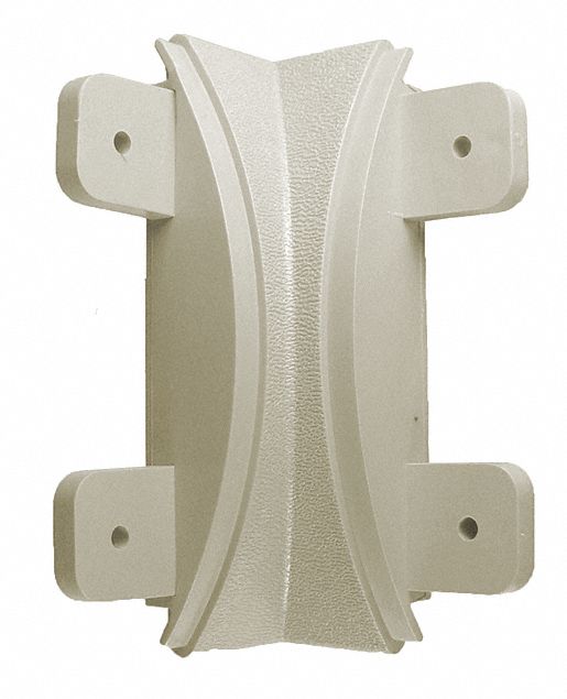 Corner: WG-5, PVC, Eggshell, 5 in Overall Ht, 1 1/16 in Overall Lg