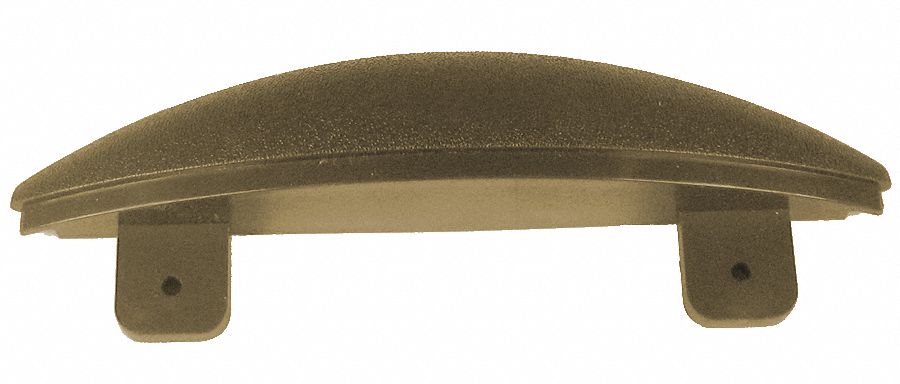 End Cap: WG-7, PVC, Tan, 7 in Overall Ht, 1 3/4 in Overall Lg