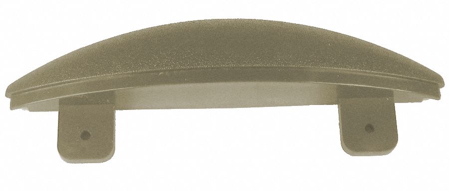 End Cap: WG-7, PVC, Eggshell, 7 in Overall Ht, 1 3/4 in Overall Lg