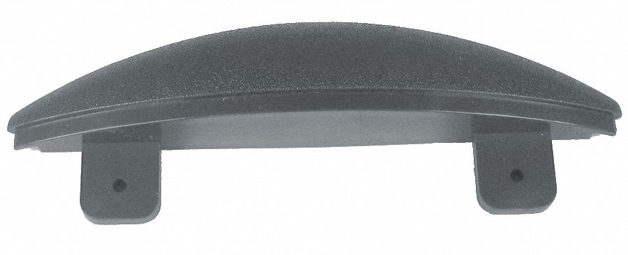 End Cap: WG-7, PVC, Silver Gray, 7 in Overall Ht, 1 3/4 in Overall Lg