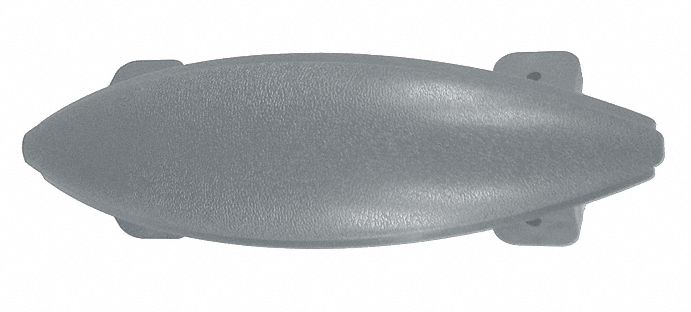 Corner: WG-7, PVC, Silver Gray, 7 in Overall Ht, 1 3/4 in Overall Lg